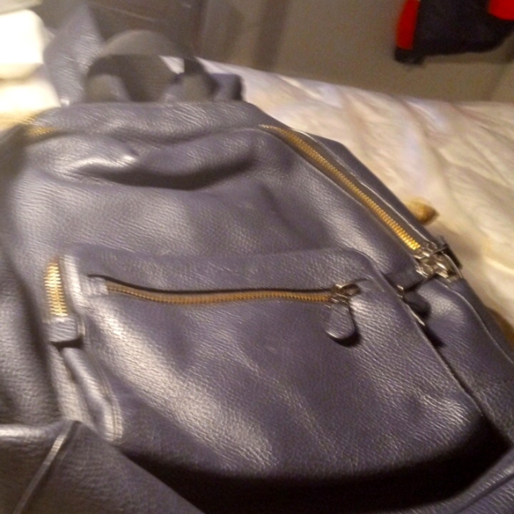 Coach leather backpack